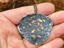 Load image into Gallery viewer, Gold Aspen Leaf Necklace (OOAK)