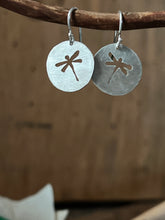 Load image into Gallery viewer, Sterling Silver Dragonfly Earrings
