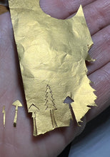 Load image into Gallery viewer, Keum-boo Golden Pine with Diamond Star Necklace