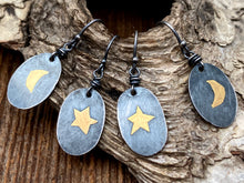 Load image into Gallery viewer, Gold Star Dangle Earrings