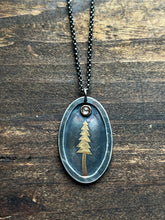 Load image into Gallery viewer, Keum-boo Golden Pine with Diamond Star Necklace
