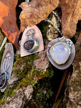 Load image into Gallery viewer, Rainbow Moonstone Mushroom Necklace