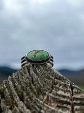 Load image into Gallery viewer, Carico lake turquoise on triple wire band ring