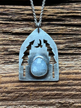 Load image into Gallery viewer, Pine Cathedral Necklace with Grey Star Sapphire