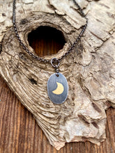 Load image into Gallery viewer, Golden Crescent Moon Necklace