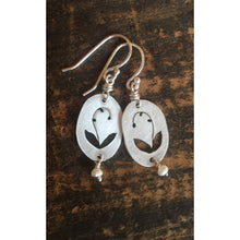 Load image into Gallery viewer, Sterling silver lily of the valley earrings
