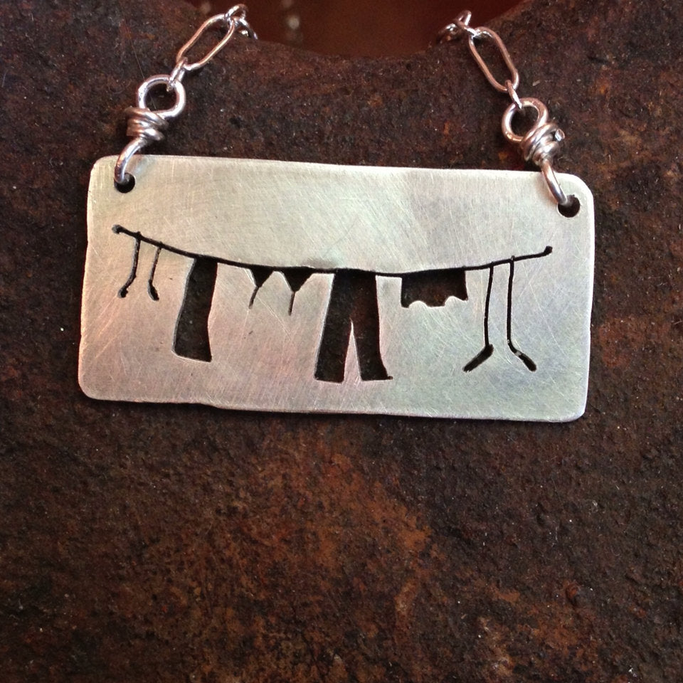 Laundry on the Line Necklace