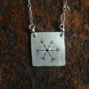 Simple Snowflake Necklace