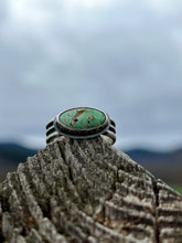 Load image into Gallery viewer, Carico lake turquoise on triple wire band ring
